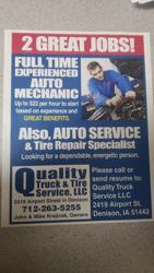 Quality Truck Service LLC Automotive and Tire
