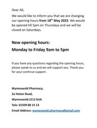 Wymeswold Pharmacy