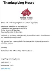 Angel Ridge Veterinary Service