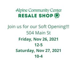 Alpine Community Center Resale Shop