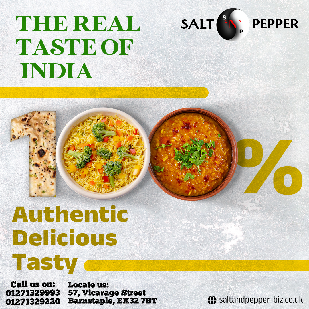 THE REAL TASTE OF INDIA (SALT AND PEPPER)