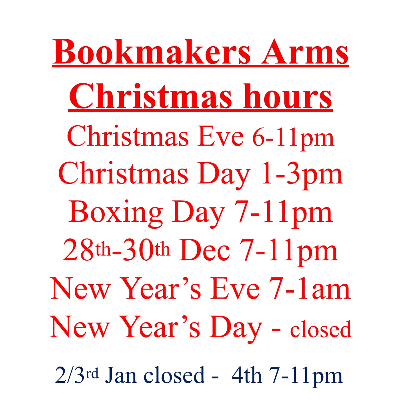 Bookmakers Arms