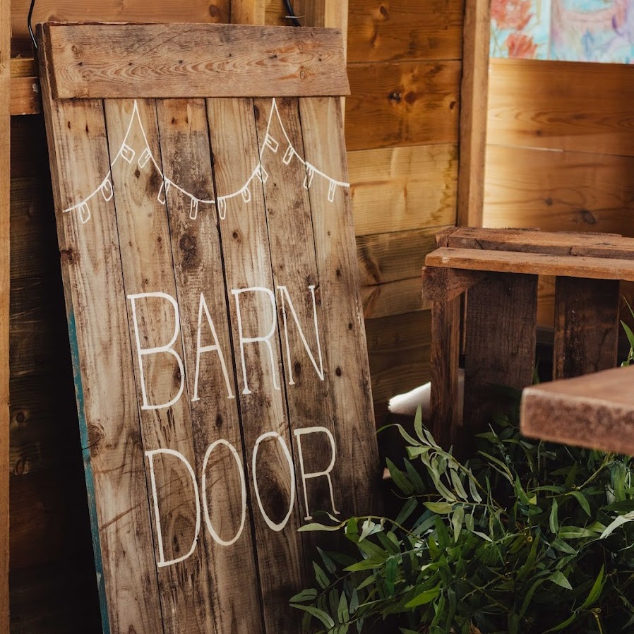 Barn door coffee caravan