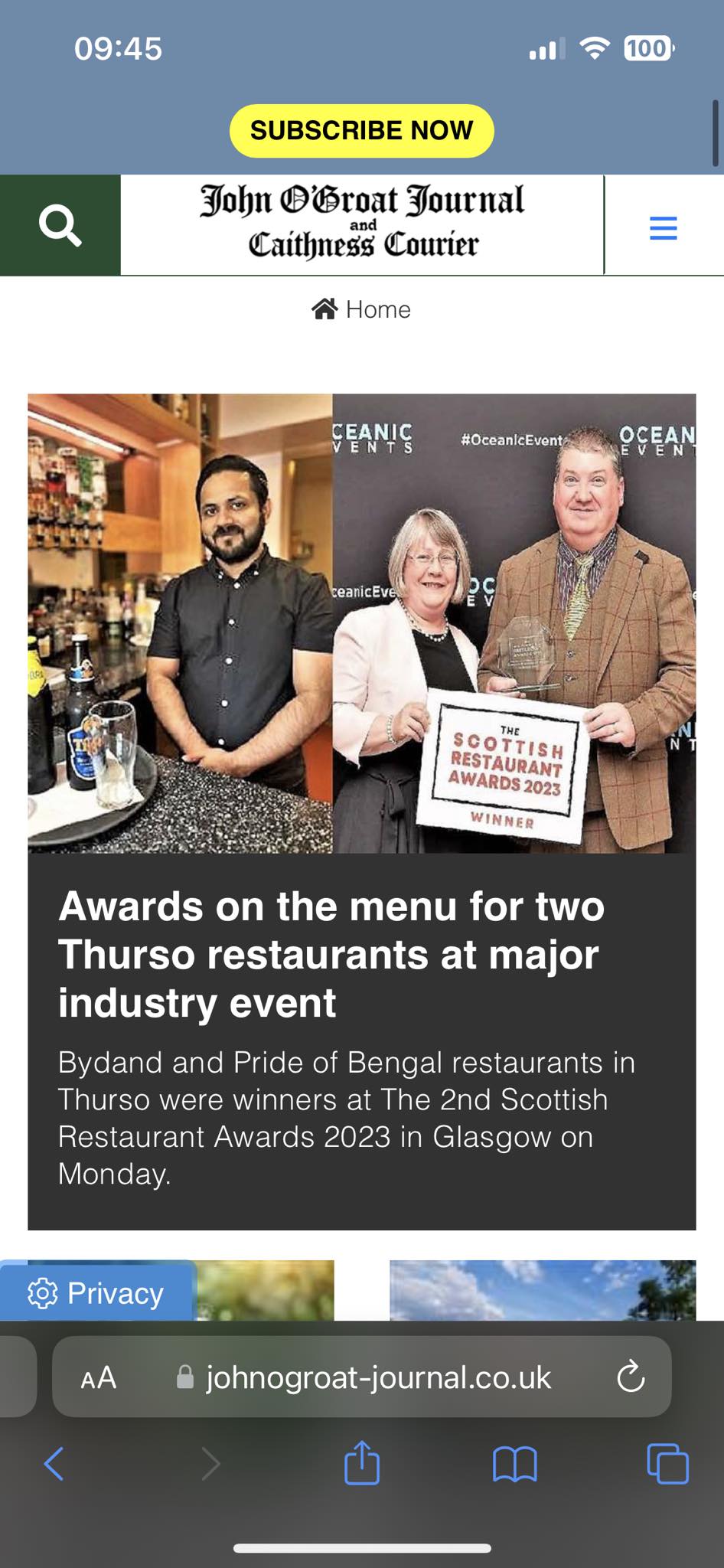 Pride of Bengal Indian Restaurant and Takeaway