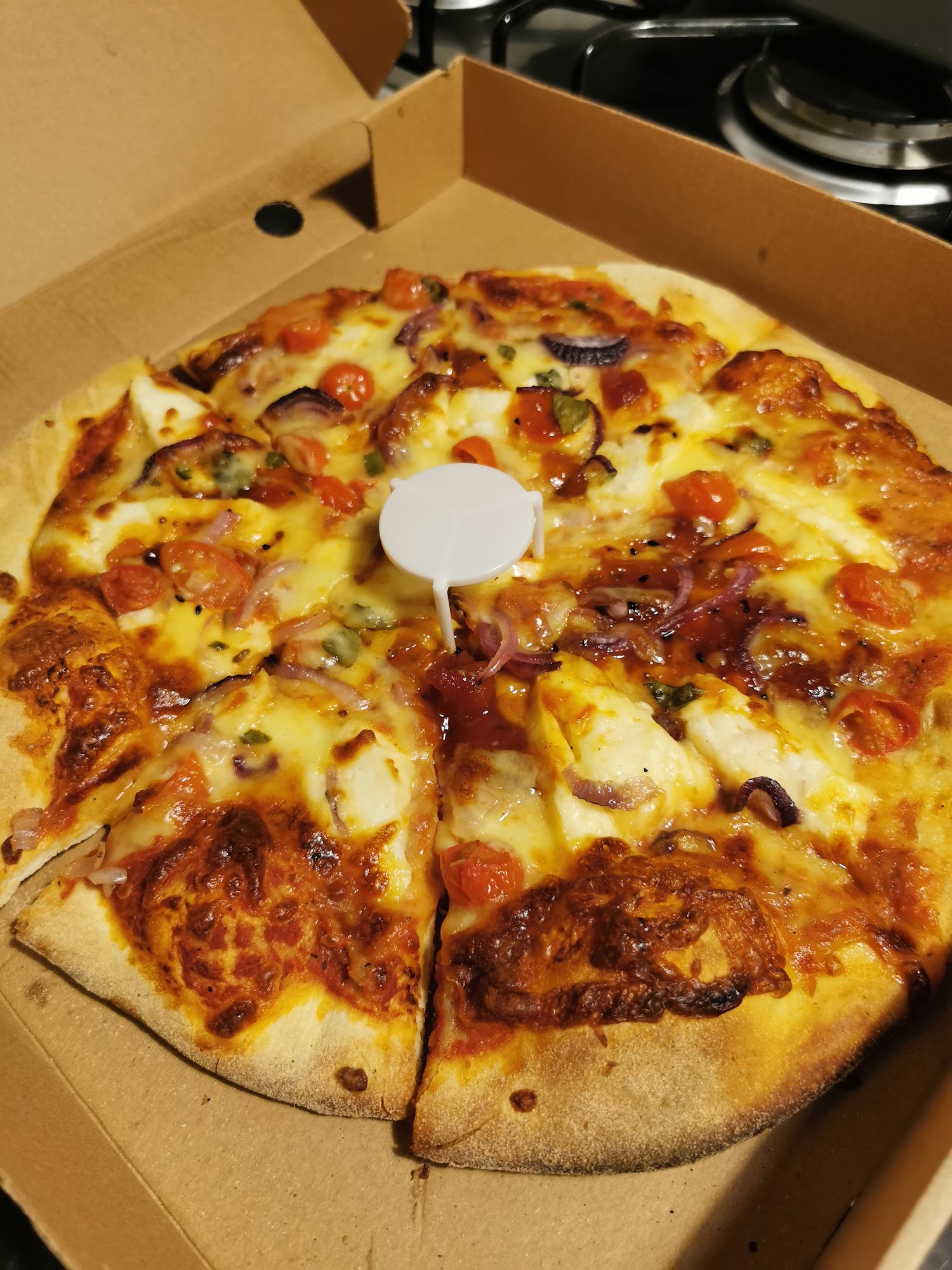 Perry green pizza
