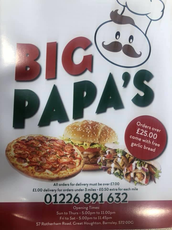 Big Pappa's pizza takeaway