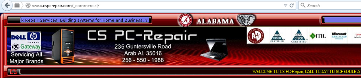 CS COMPUTER REPAIR 235 Guntersville Rd, Arab Alabama 35016