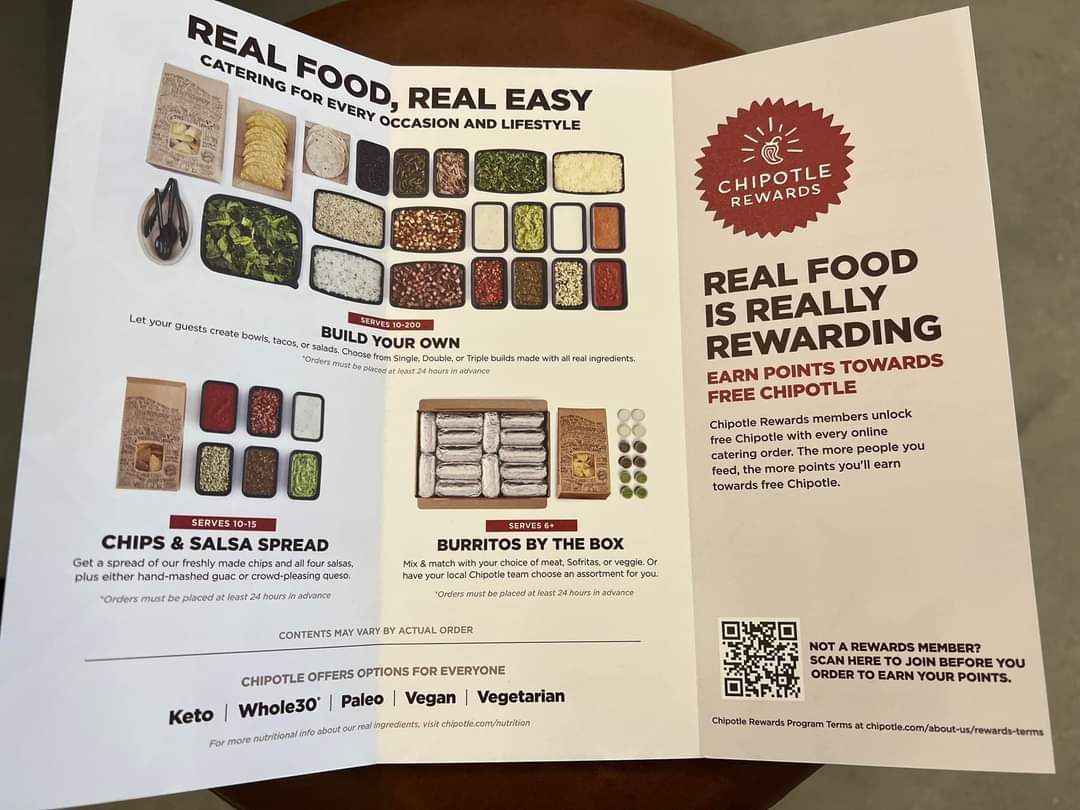 Chipotle Mexican Grill Menu