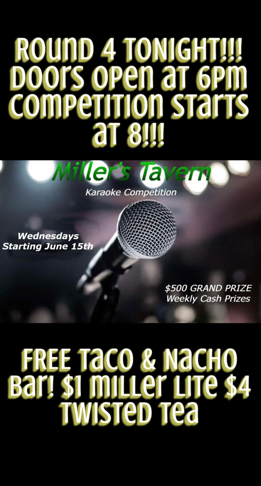 Miller's Tavern Menu