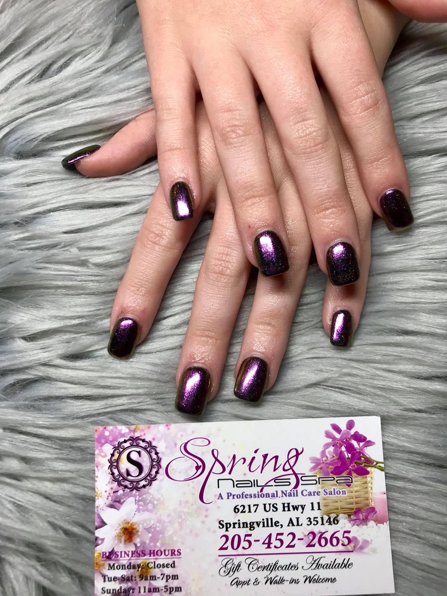 Spring nails spa 6217 US-11, Springville Alabama 35146