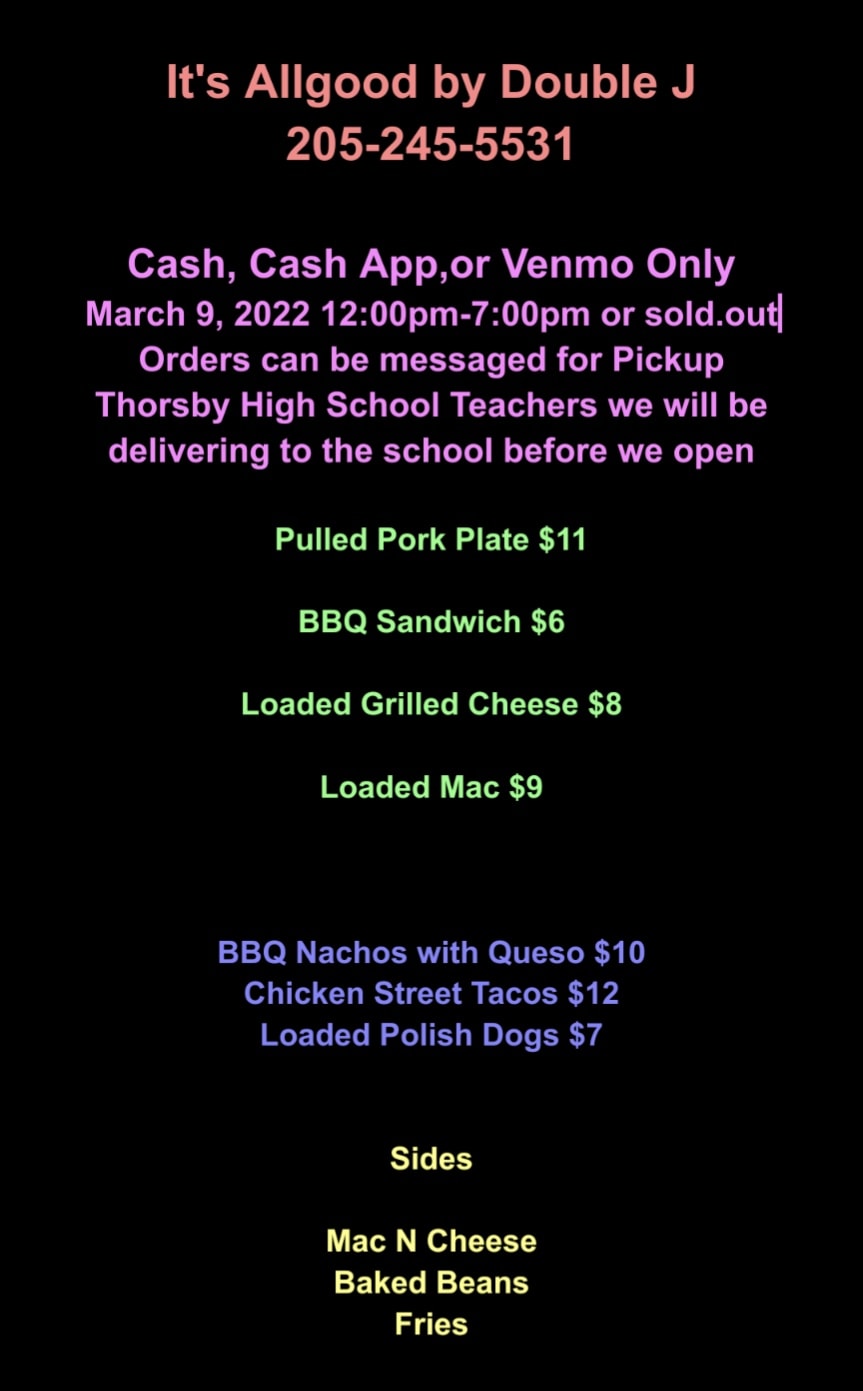 It's Allgood by Double J Menu