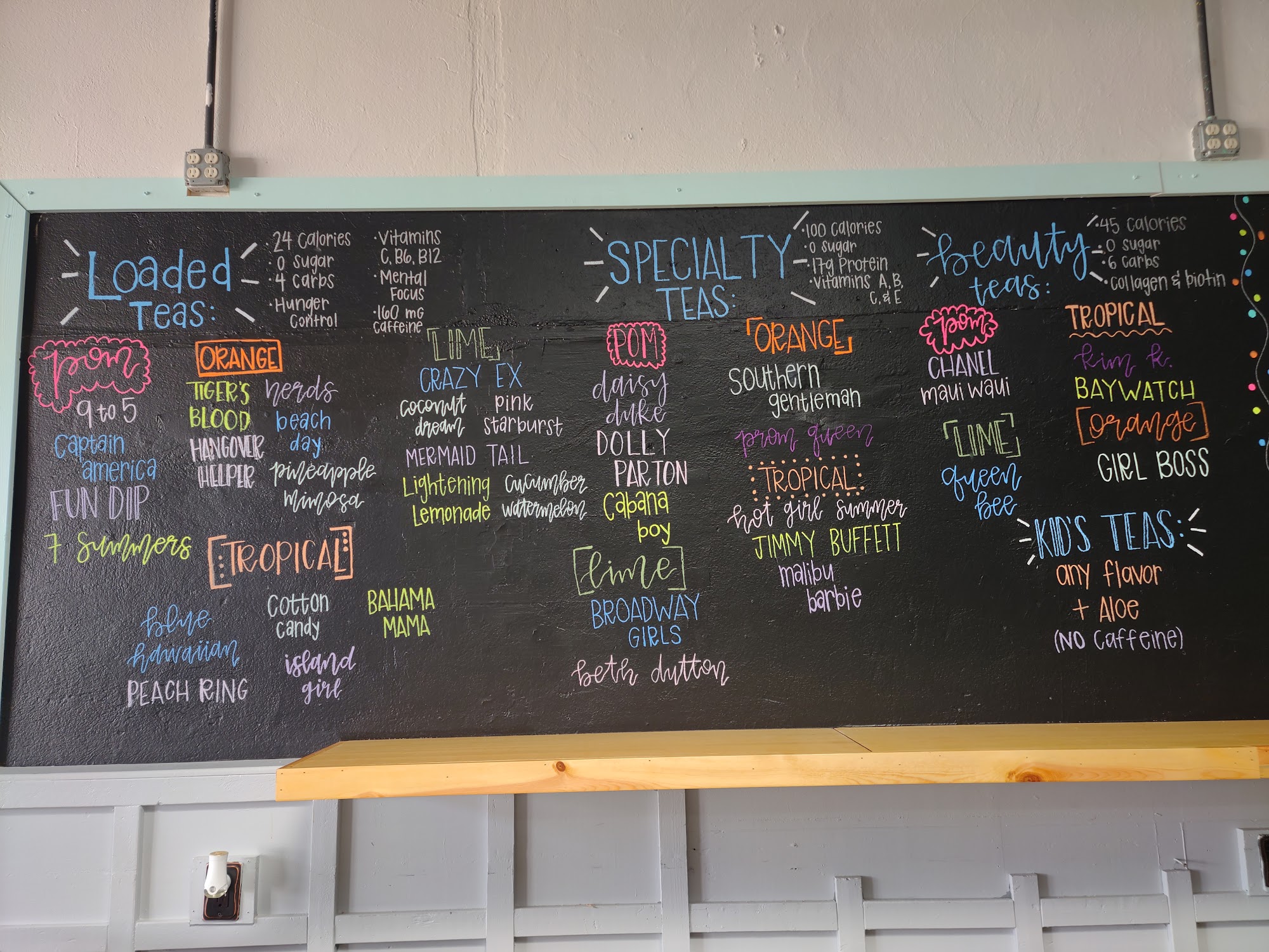 ECHO. Nutrition Menu