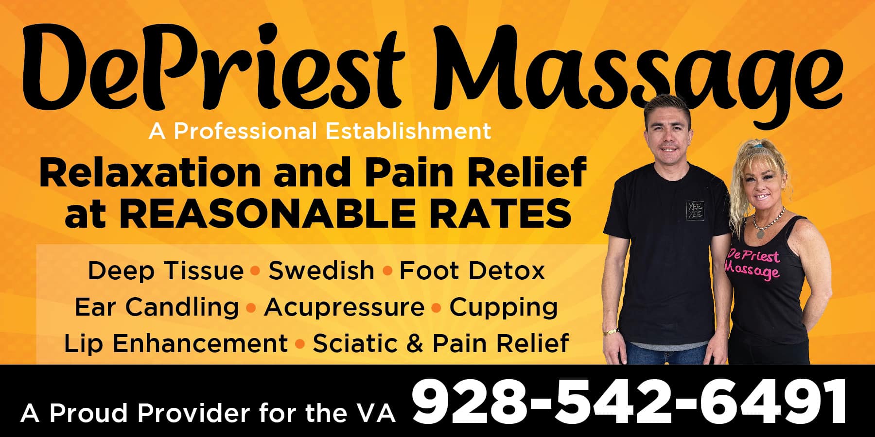 DePriest Massage 4508 AZ-95 Suite E, Fort Mohave Arizona 86426