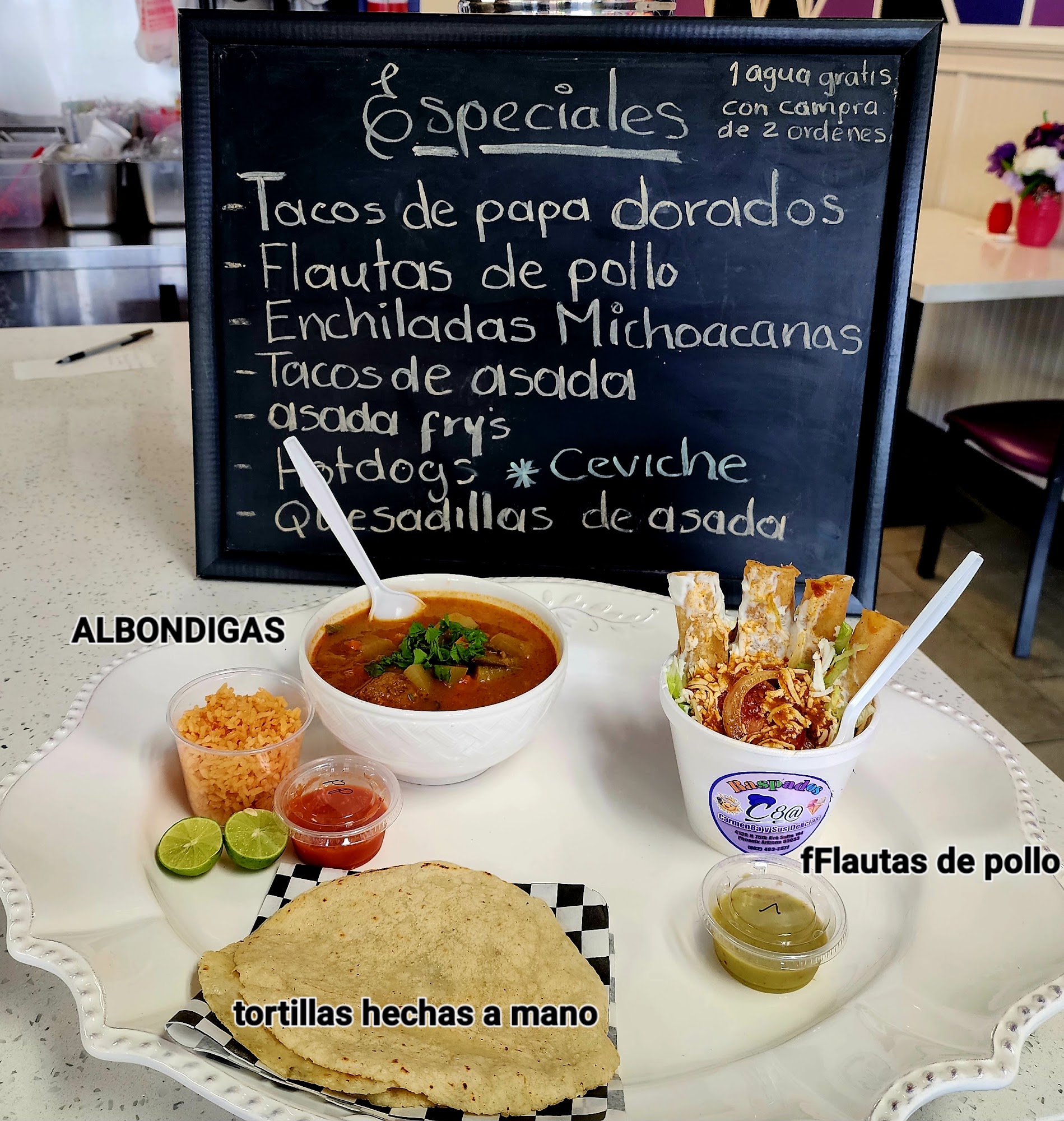 Raspados Carmen8A y sus delicias Menu