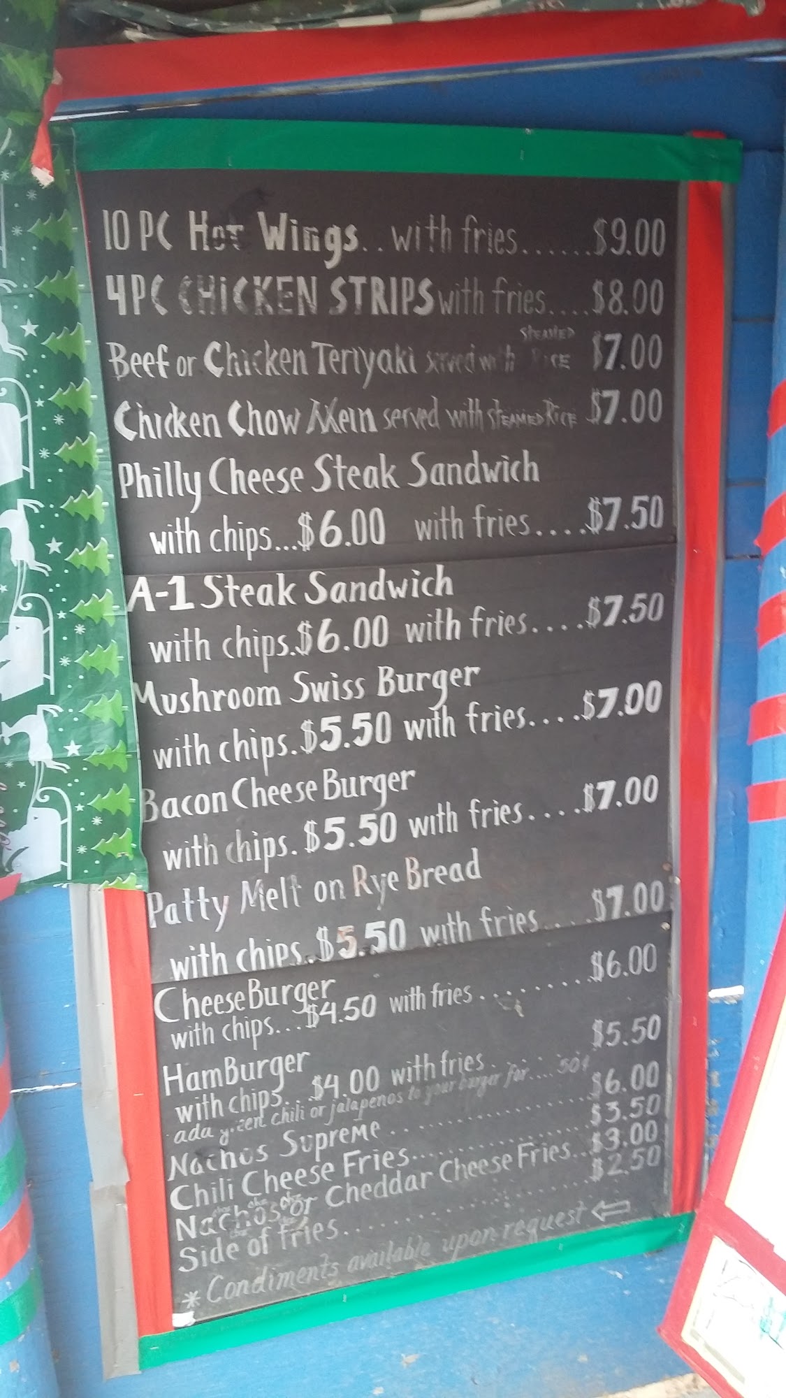 Spider Grill / Catering Menu