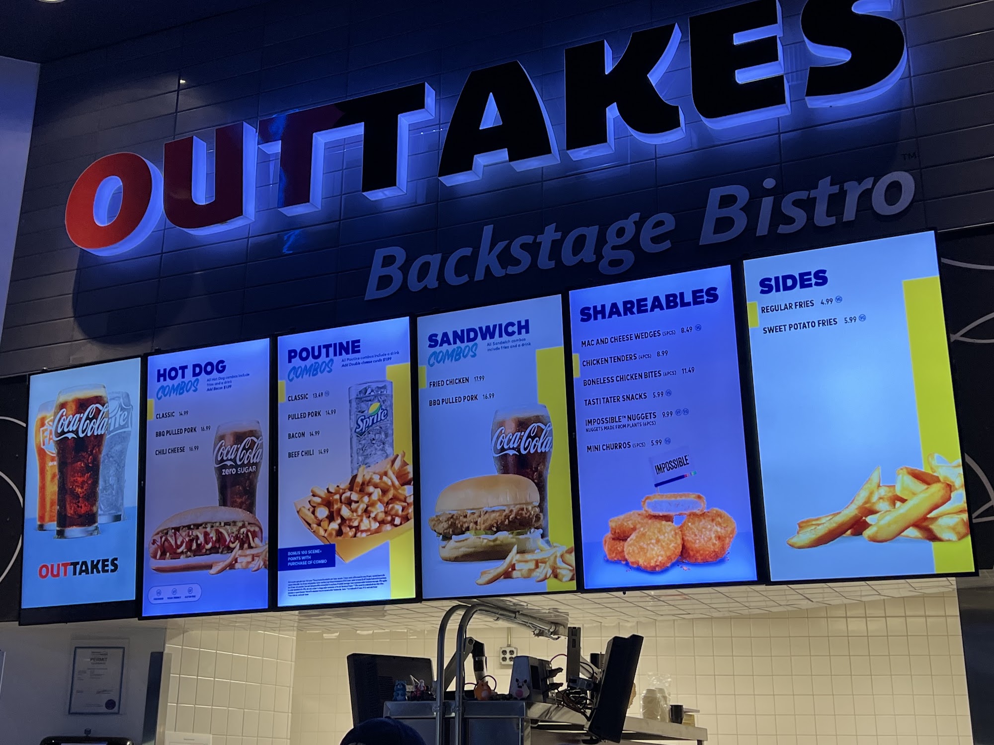 OutTakes Menu