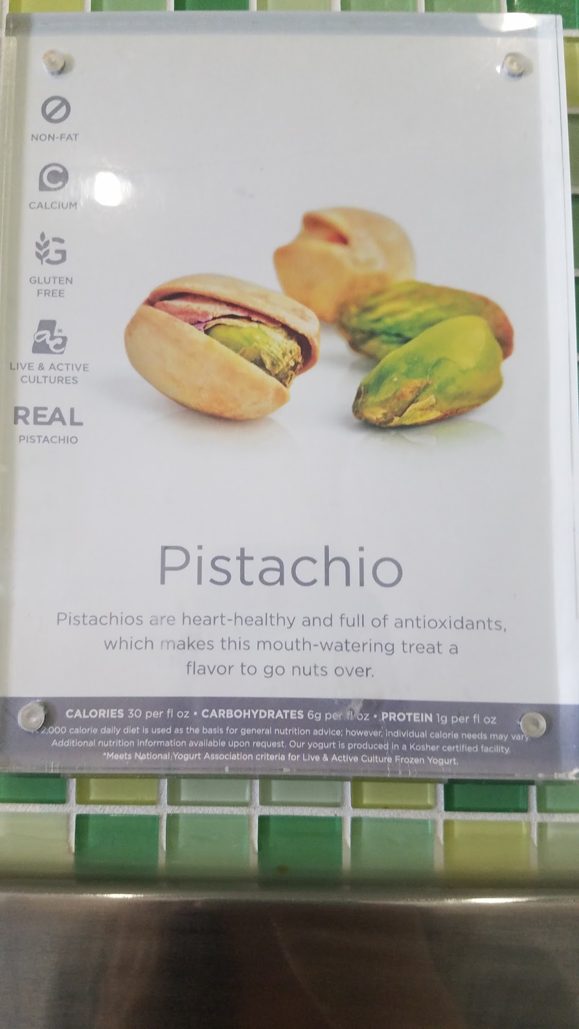 Yogurtland Arcadia Menu