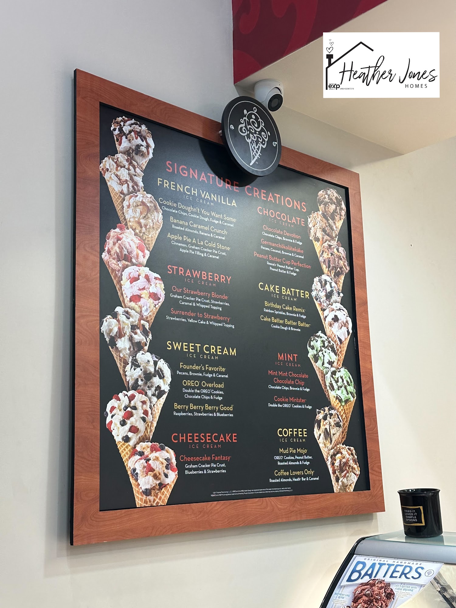 Cold Stone Creamery Menu