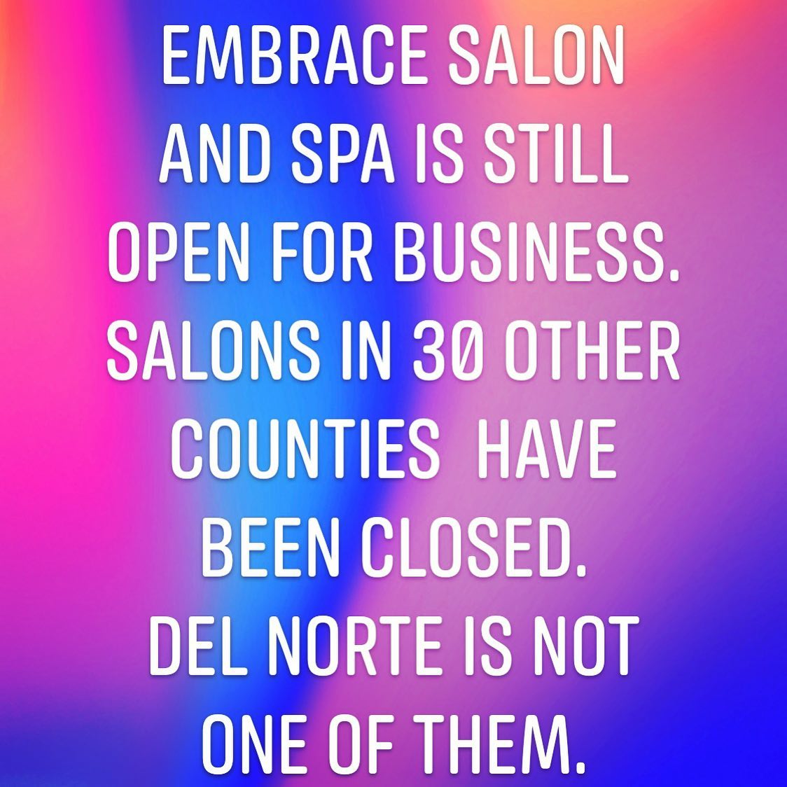 Embrace Salon & Spa 1107 9th St, Crescent City California 95531