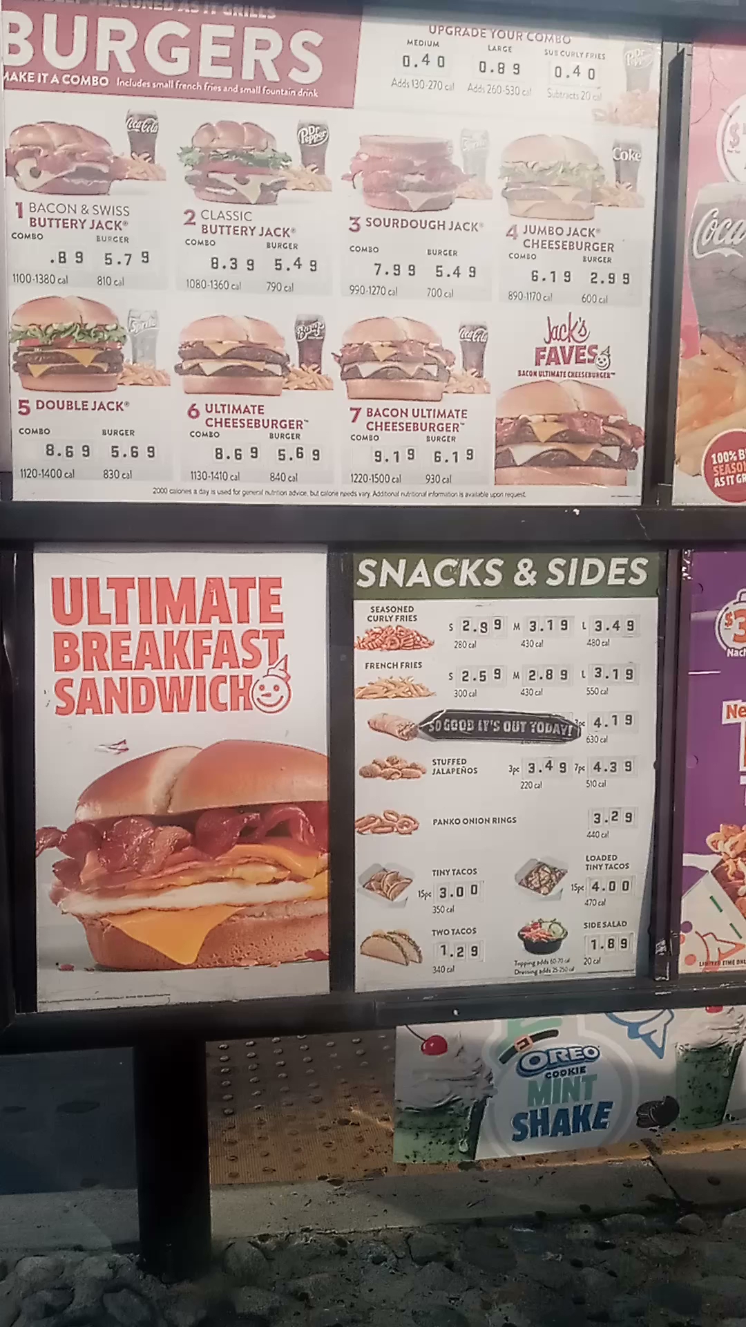 Jack in the Box Menu