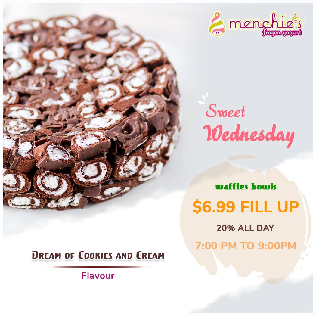 Menchie's Frozen Yogurt Menu
