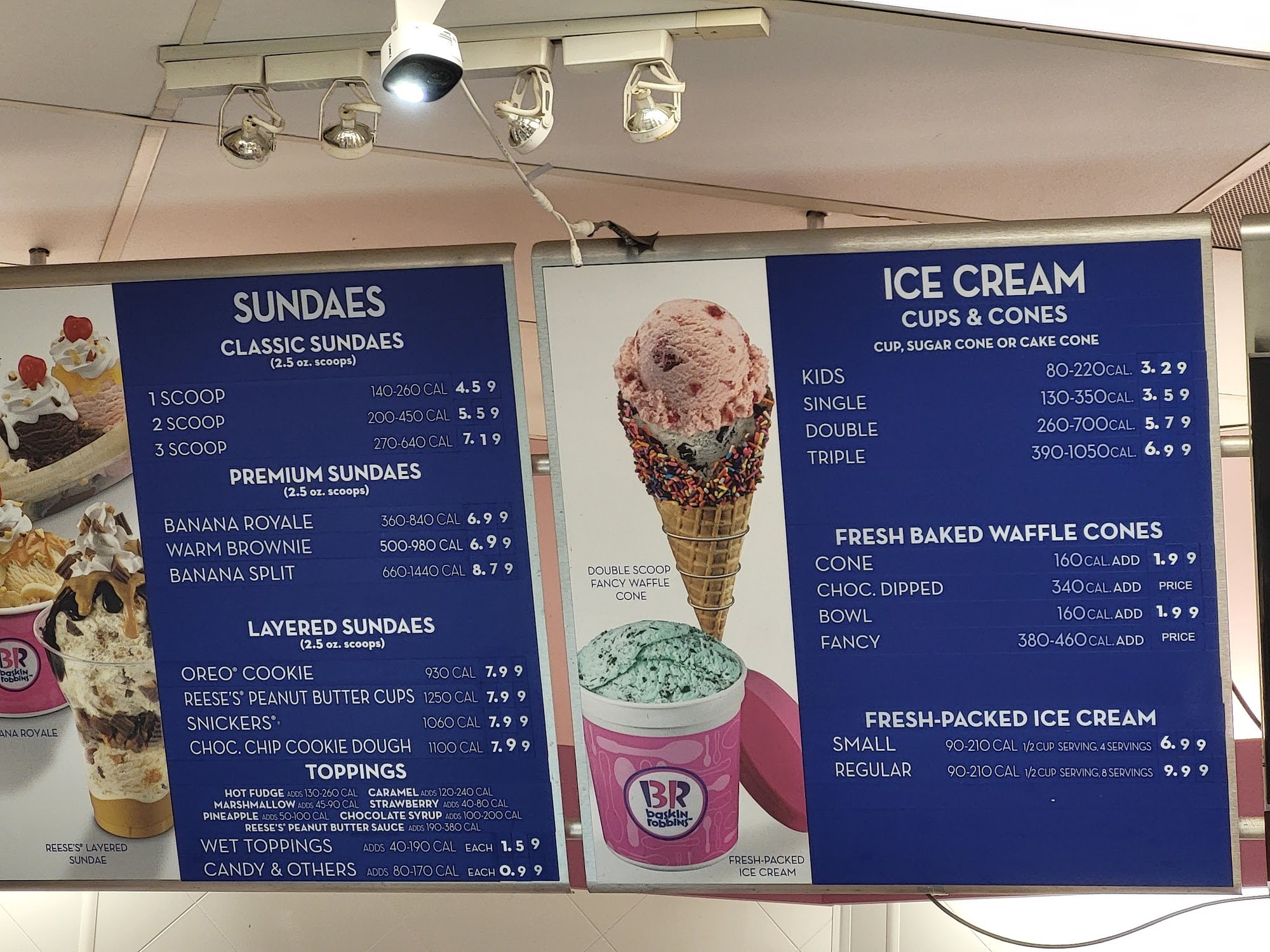Baskin-Robbins Menu