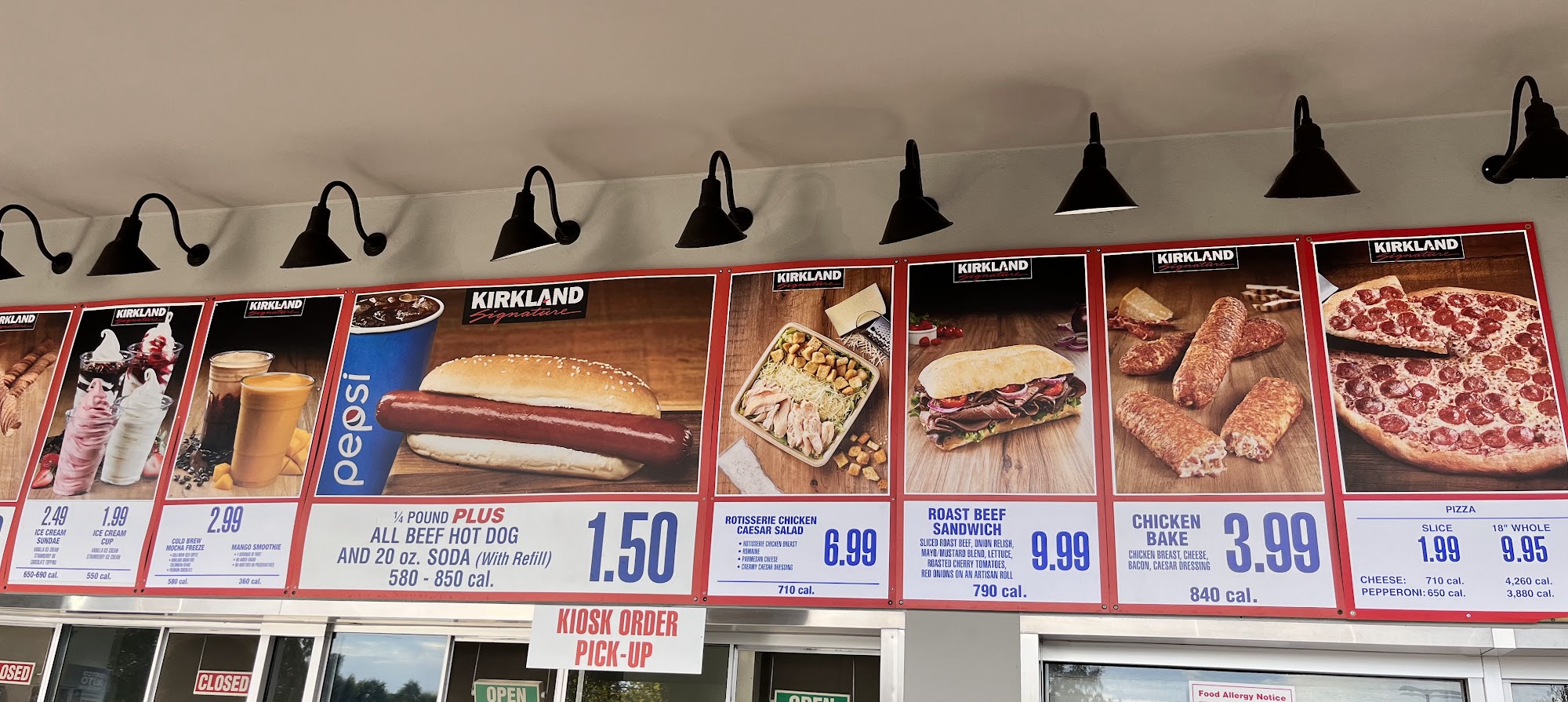 Costco Food Court Menu