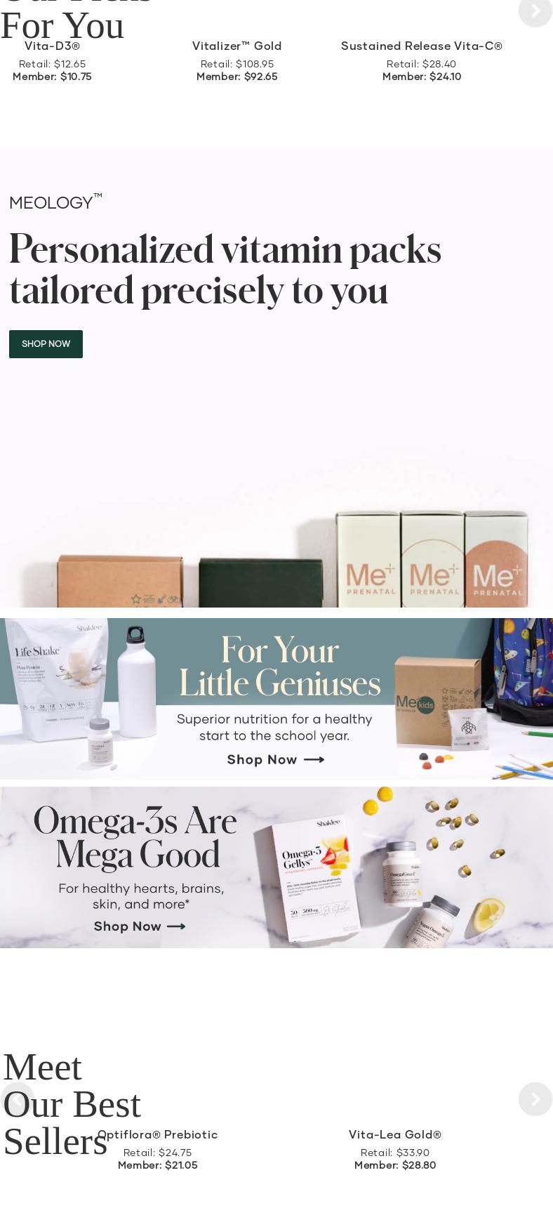 Shaklee Distributor Menu