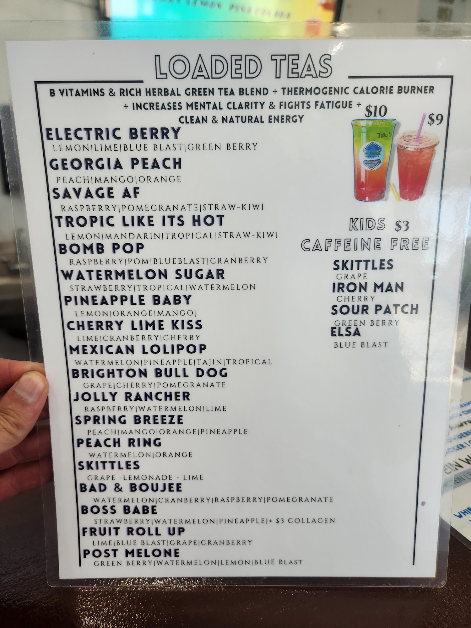 The Bridge Nutrition-Herbalife Menu