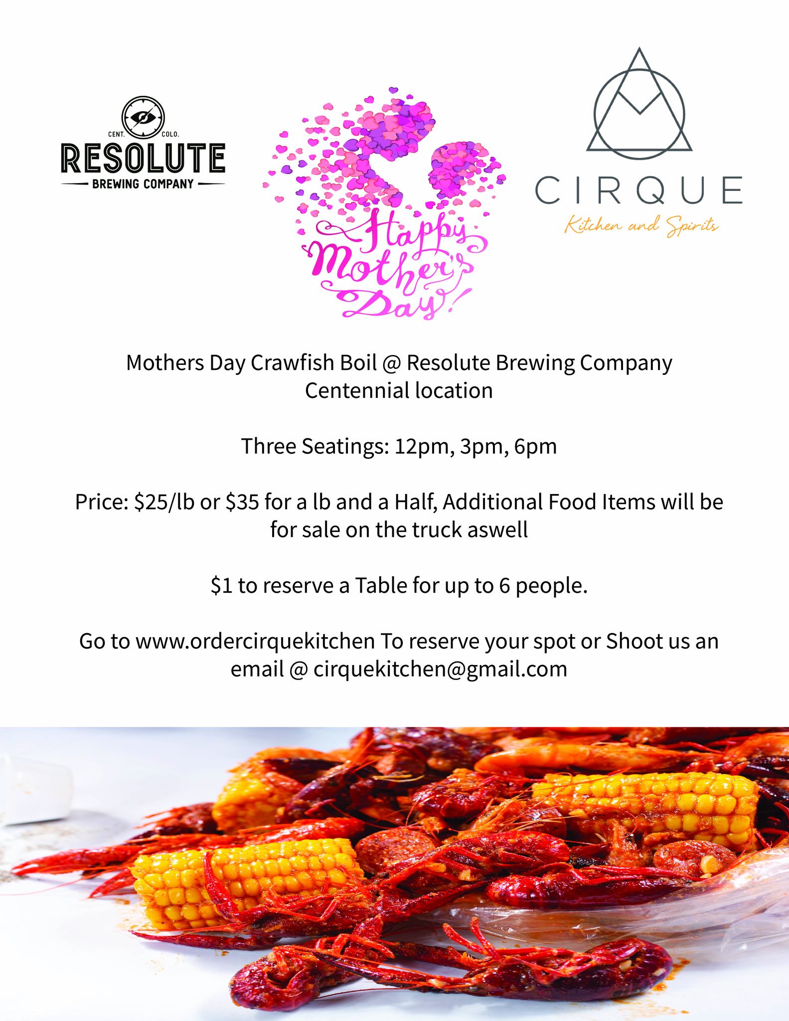 Cirque Kitchen and Spirits Menu