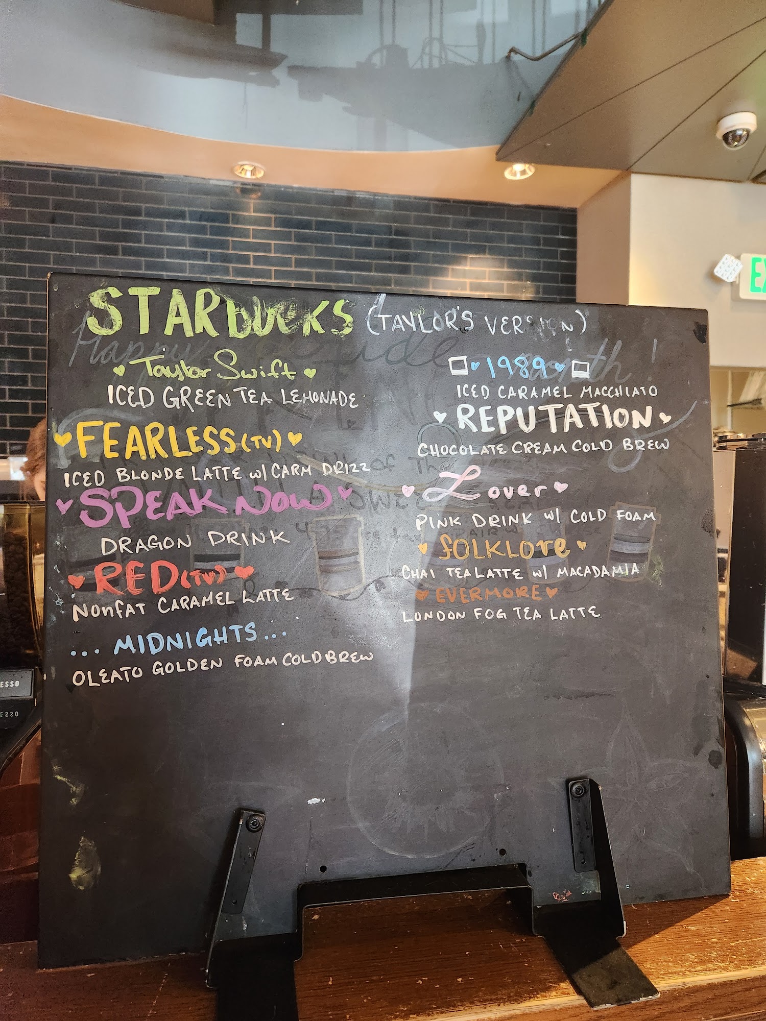 Starbucks Menu
