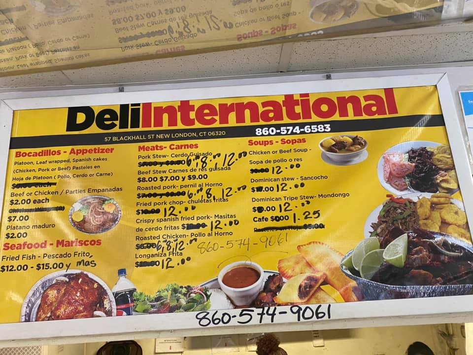 Deli International Menu