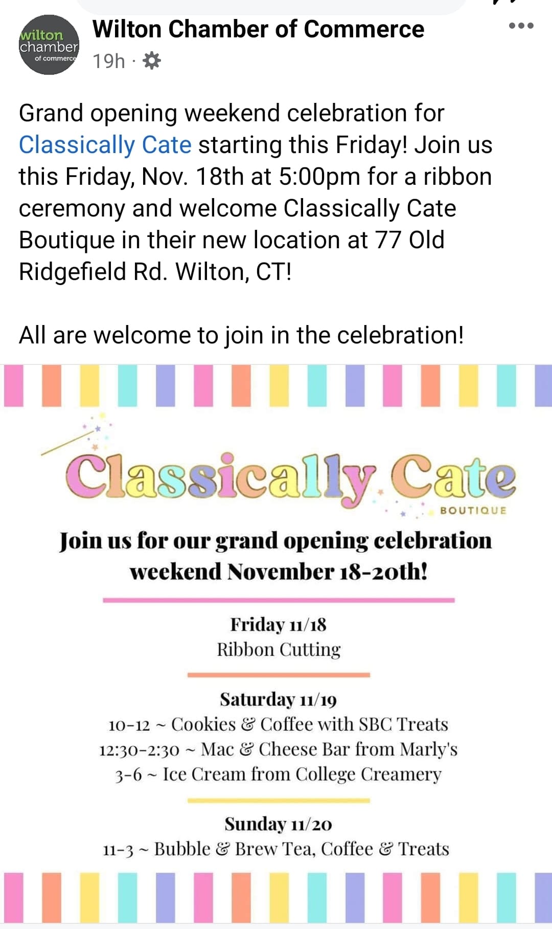 College Creamery Menu