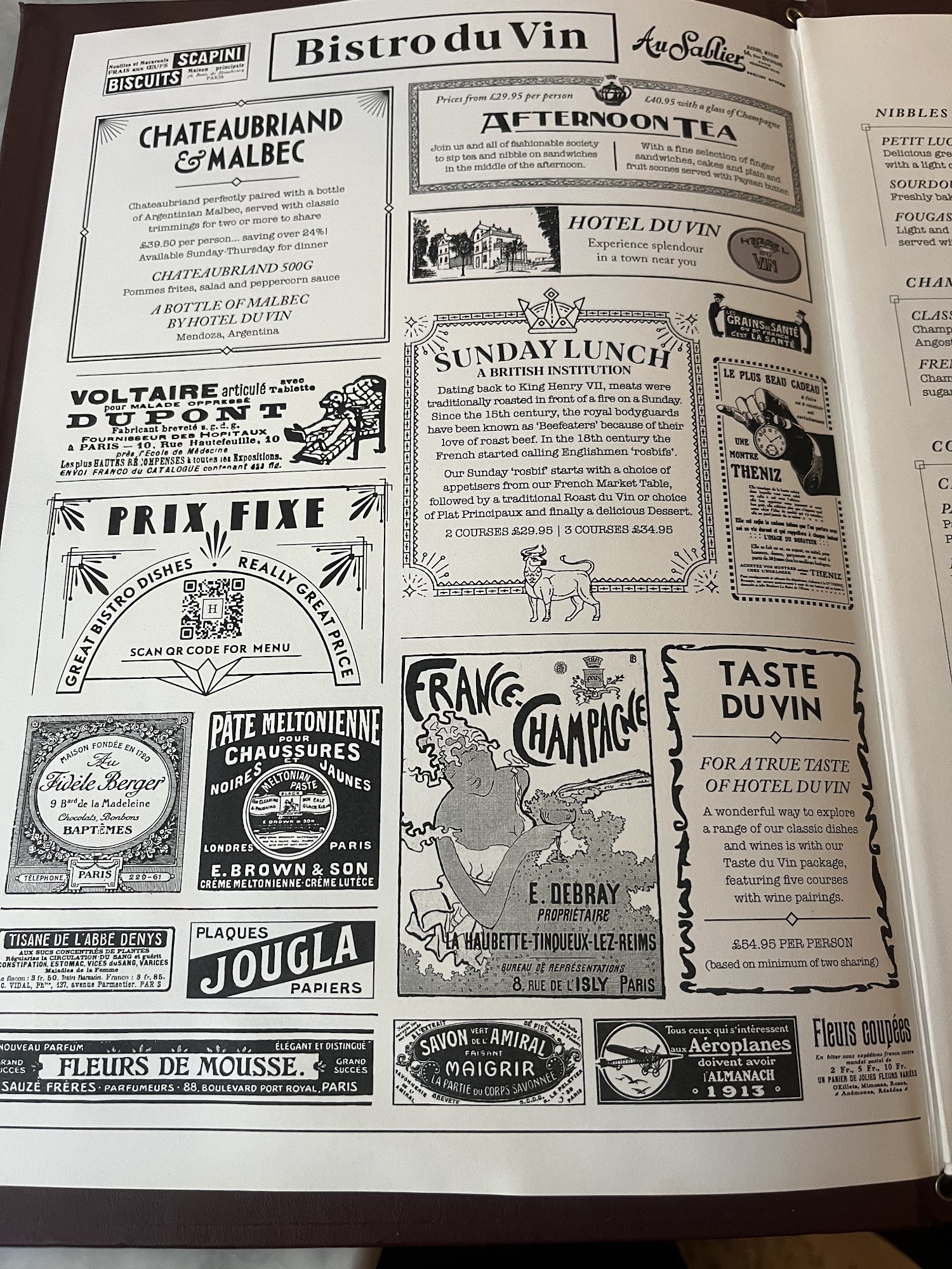 Bistro du Vin Brighton Menu