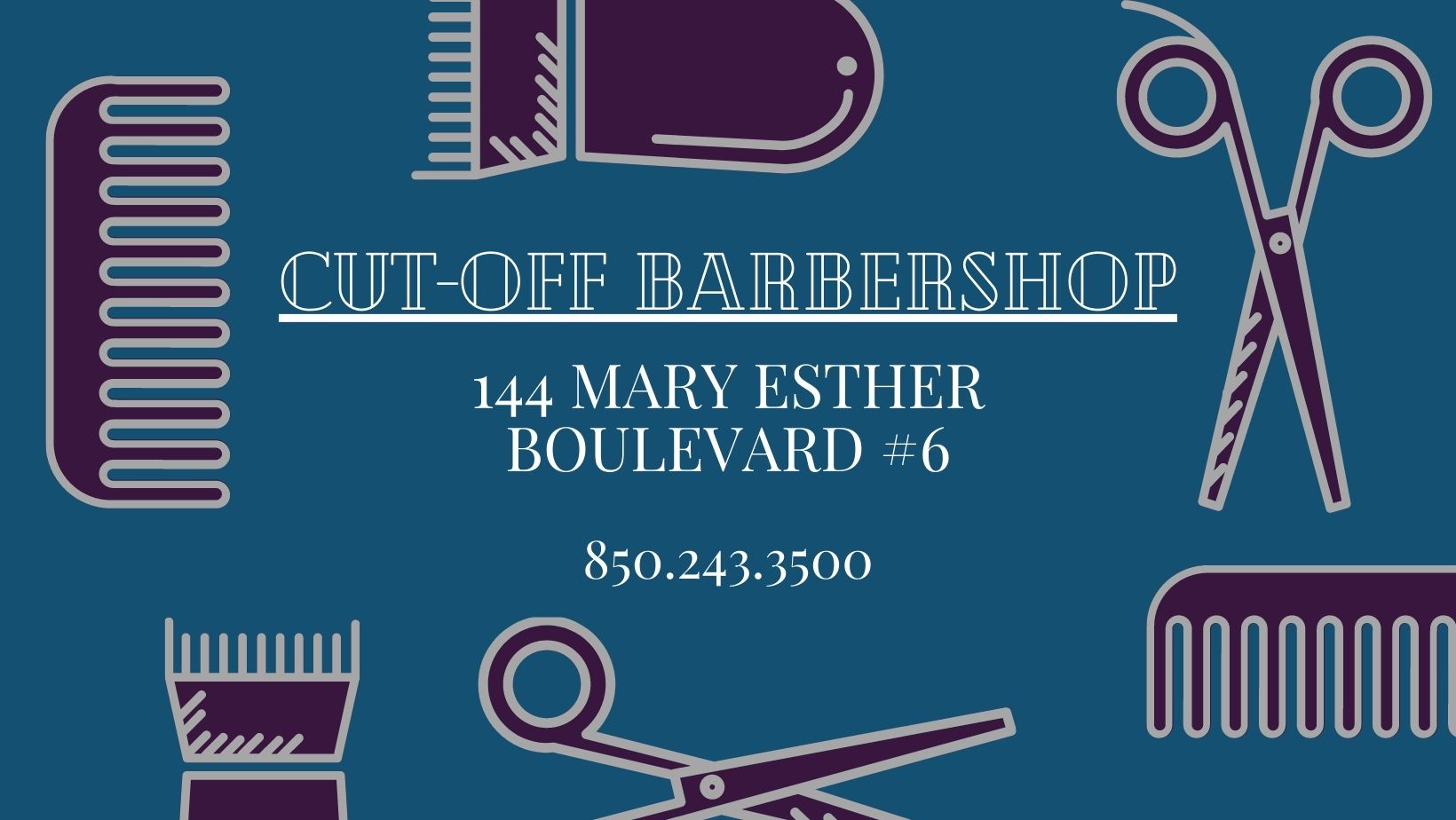 Cut-Off Barber Shop 144 Mary Esther Blvd, Mary Esther Florida 32569