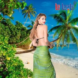 La Leela Beachwear Sarong Pareo Hawaiian Dresses & Shirts
