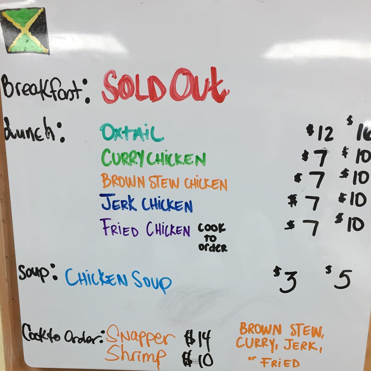 Royalty Jamaican Cuisine Menu