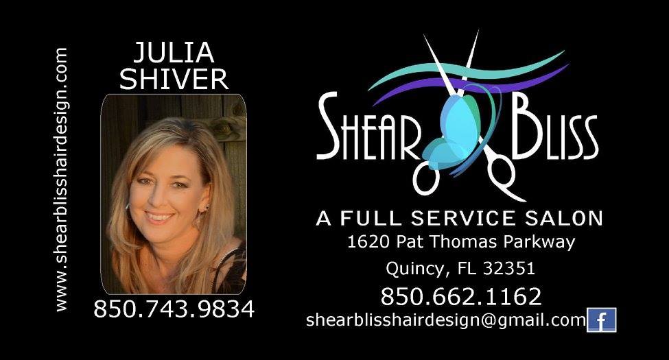 Shear Bliss Hair Design 1620 Pat Thomas Pkwy, Quincy Florida 32351