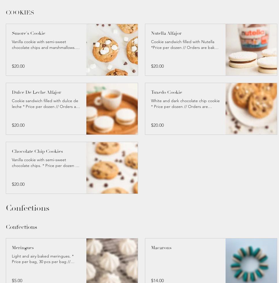 Cloudy Moon Bakery Menu