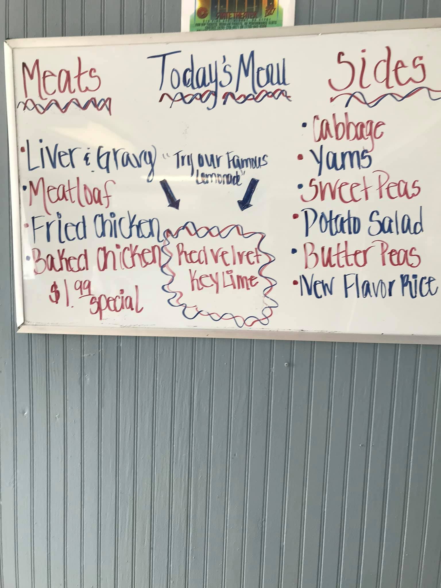 New Flavor Restaurant Menu