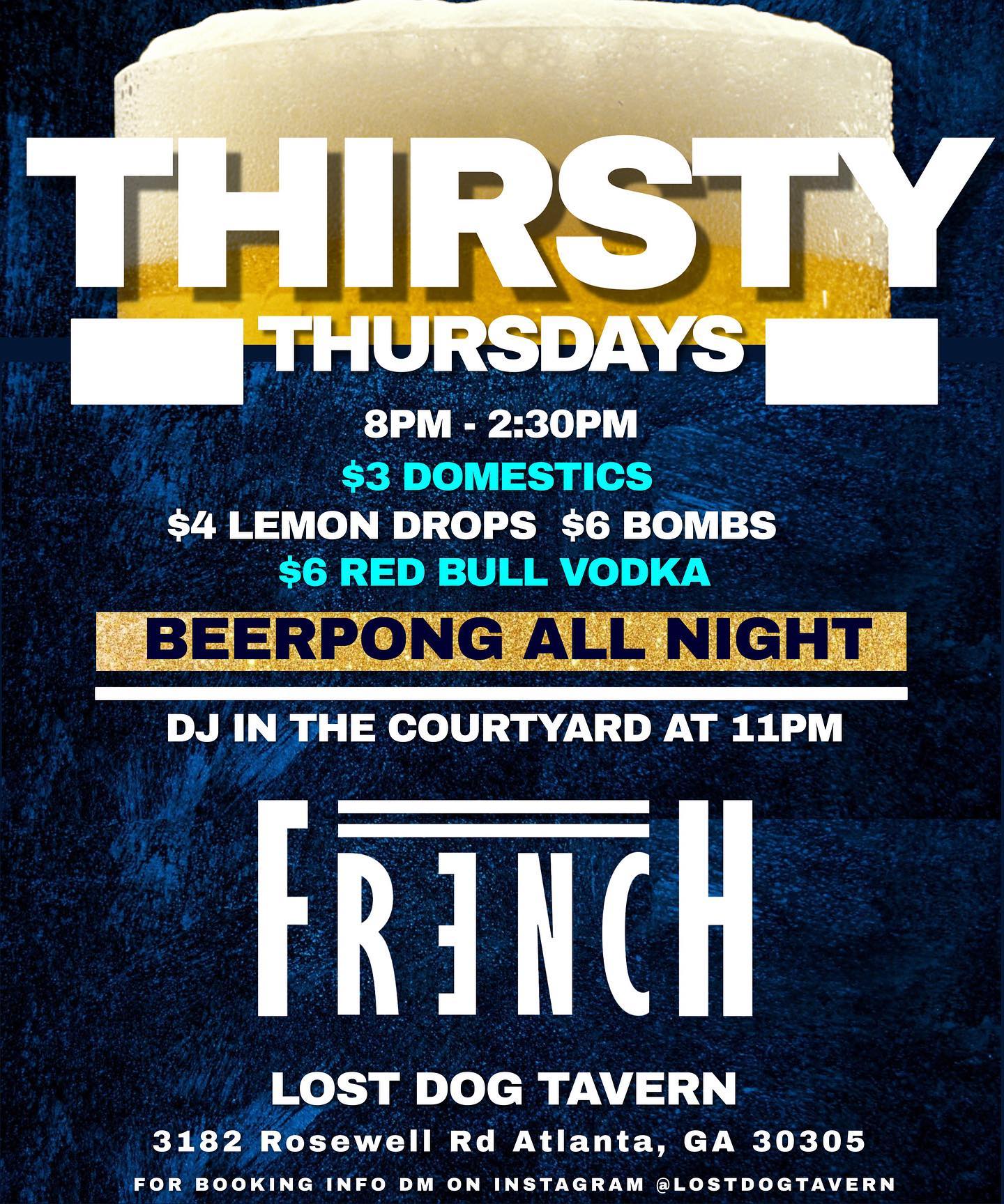 Lost Dog Tavern Menu