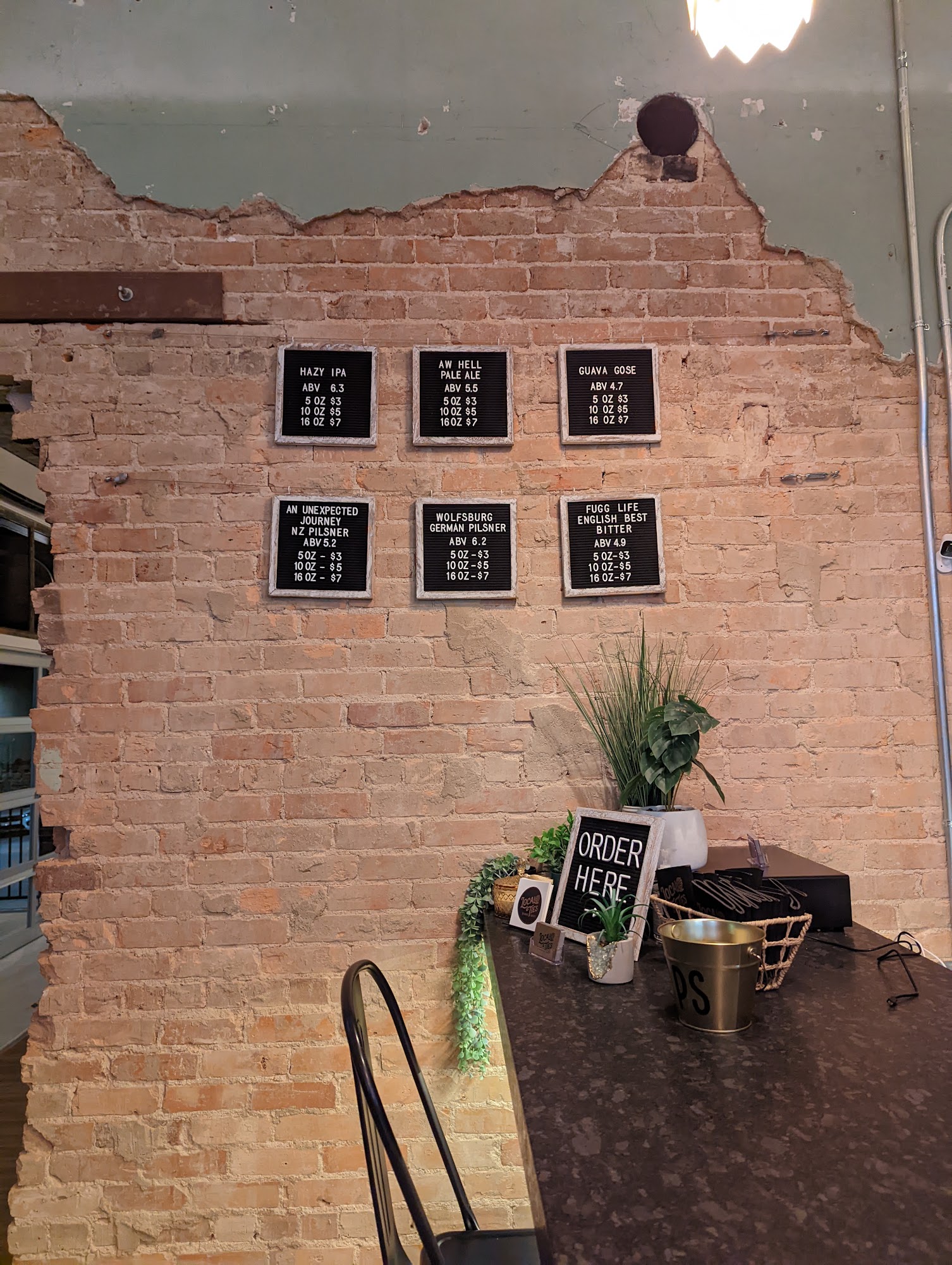 Local Ties Brewing Company Menu