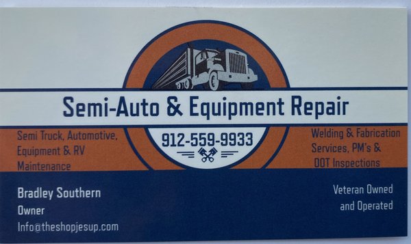 Semi-Auto & Equipment Repair LLC 4727 Howard Bo Warren Parkway, Ludowici Georgia 31316