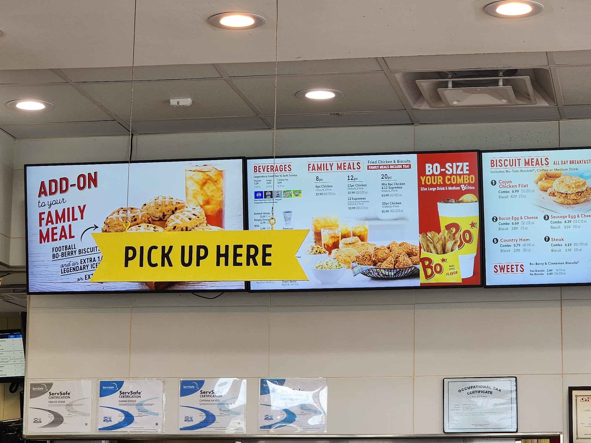 Bojangles Menu