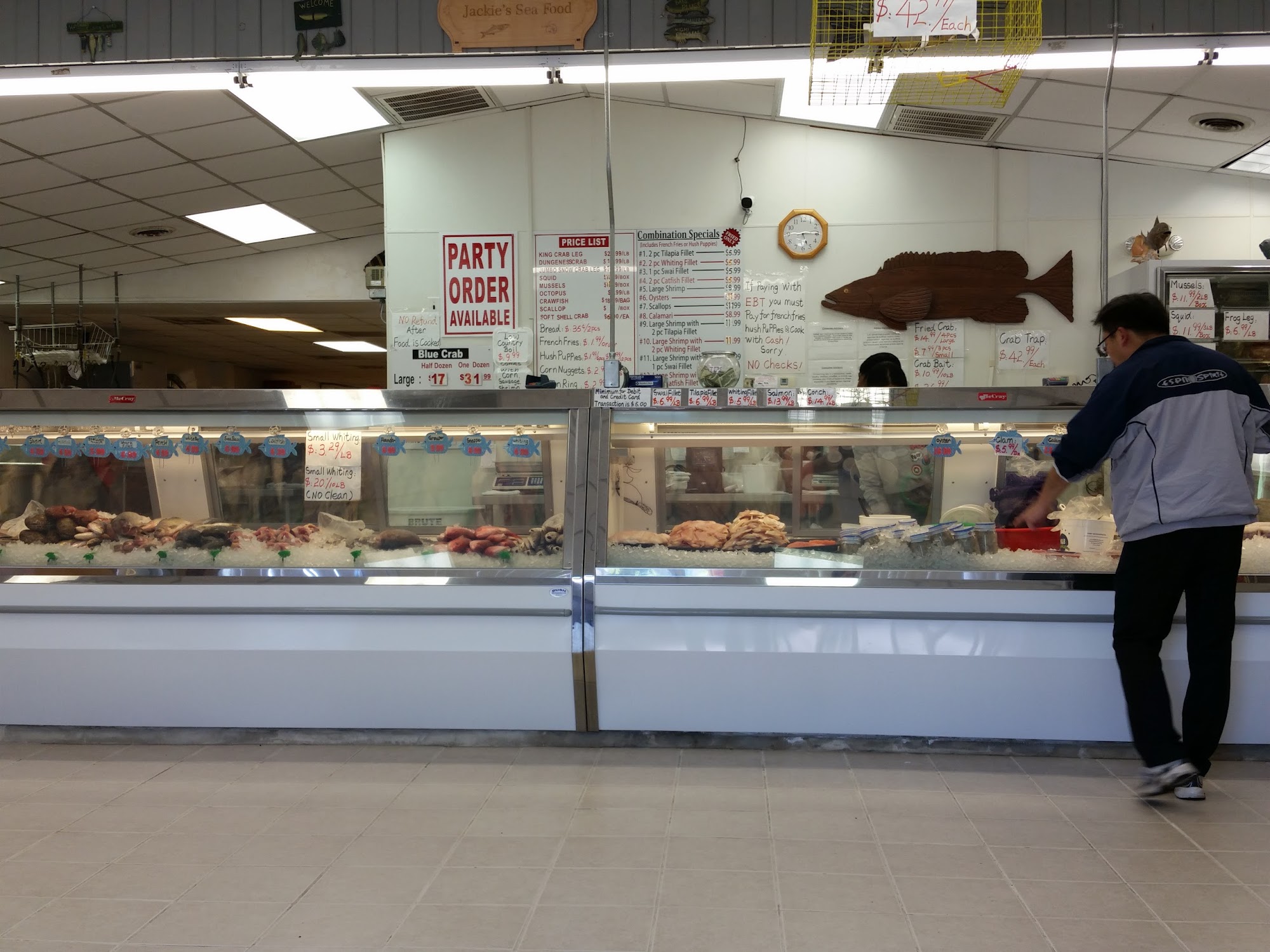Jackie Seafood Market Menu