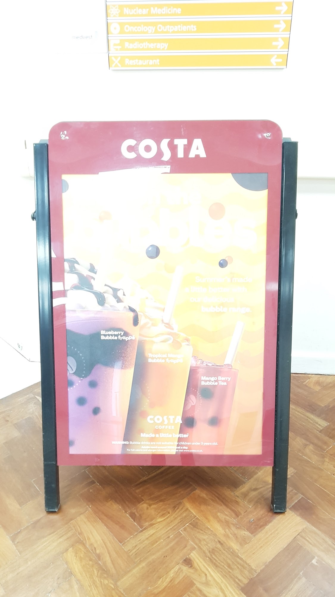 Costa Coffee Menu