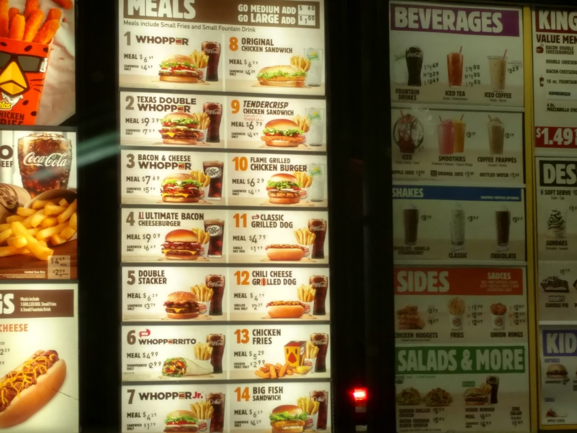 Burger King Menu