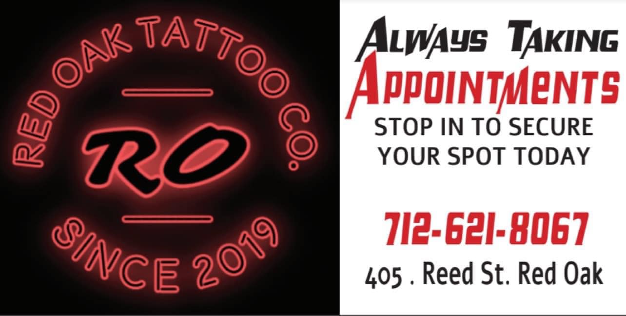 Red Oak Tattoo Company 405 E Reed St, Red Oak Iowa 51566