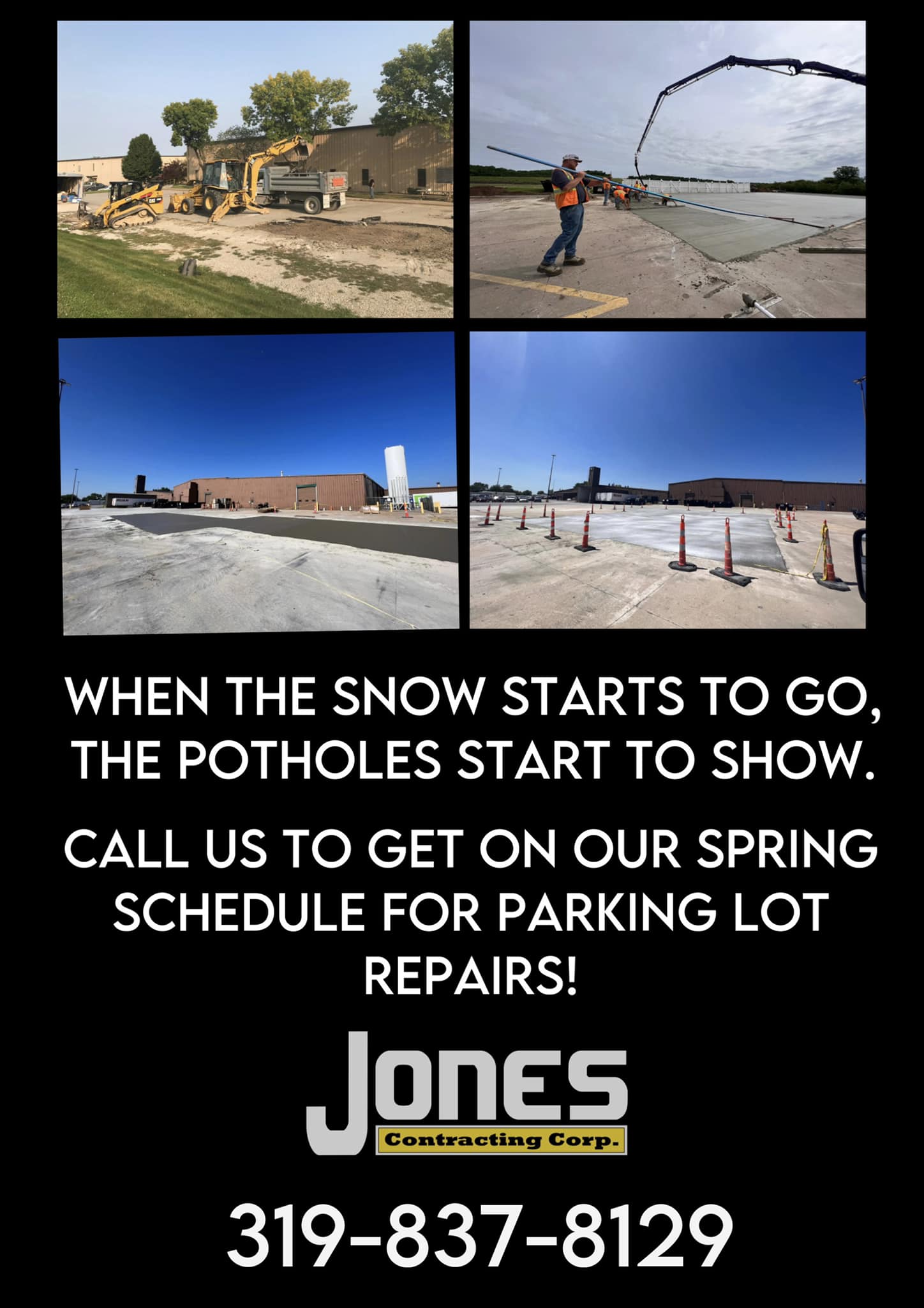 Jones Contracting Corp. 1956 W Point Rd, West Point Iowa 52656