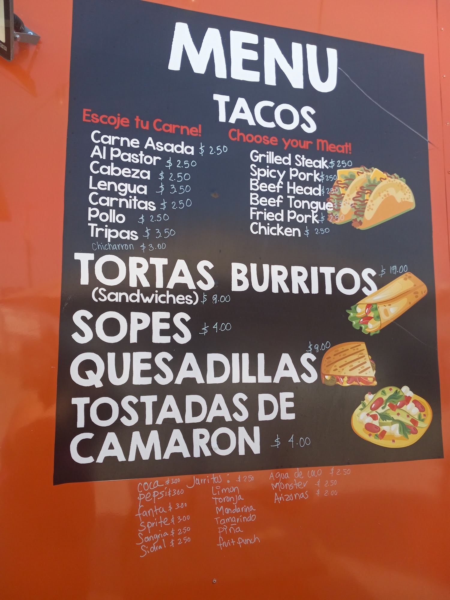 Tacos El Pariente Menu